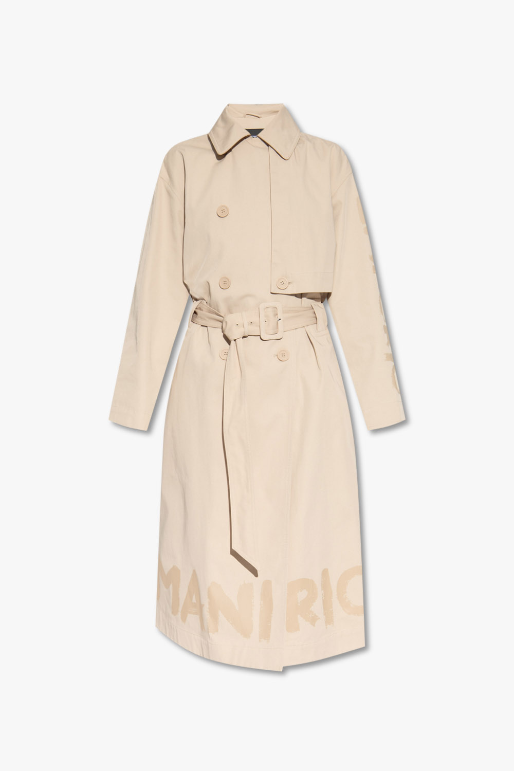 Trench coat with logo Emporio Armani Ea7 Emporio Armani contrast